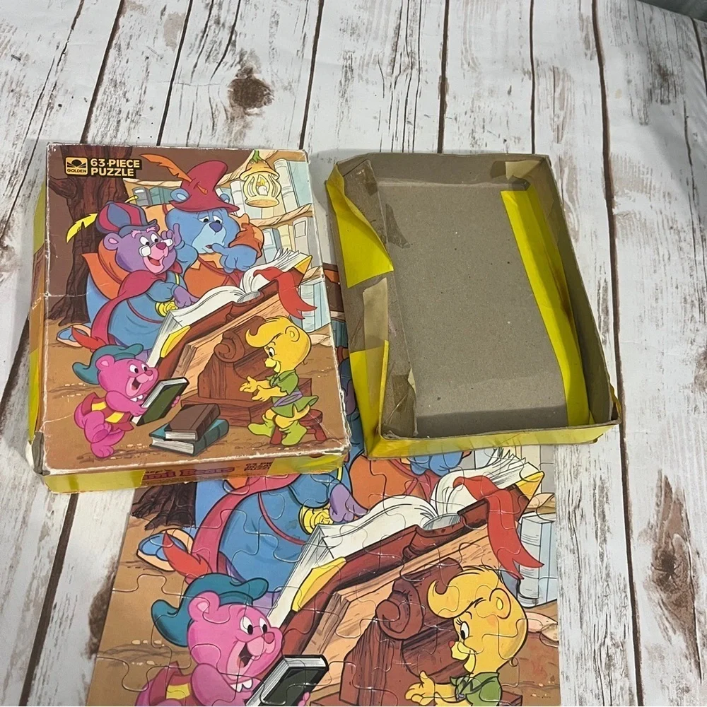 Vintage 1985 Walt Disney Gummi‎ Bears 65 Piece Jigsaw Puzzle Golden Complete